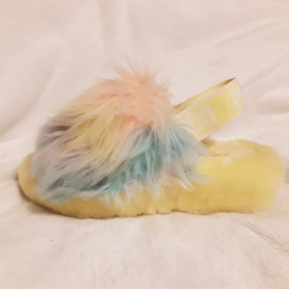 UGG Australia Fluff Yeah Cotton Candy Pastel Slippers